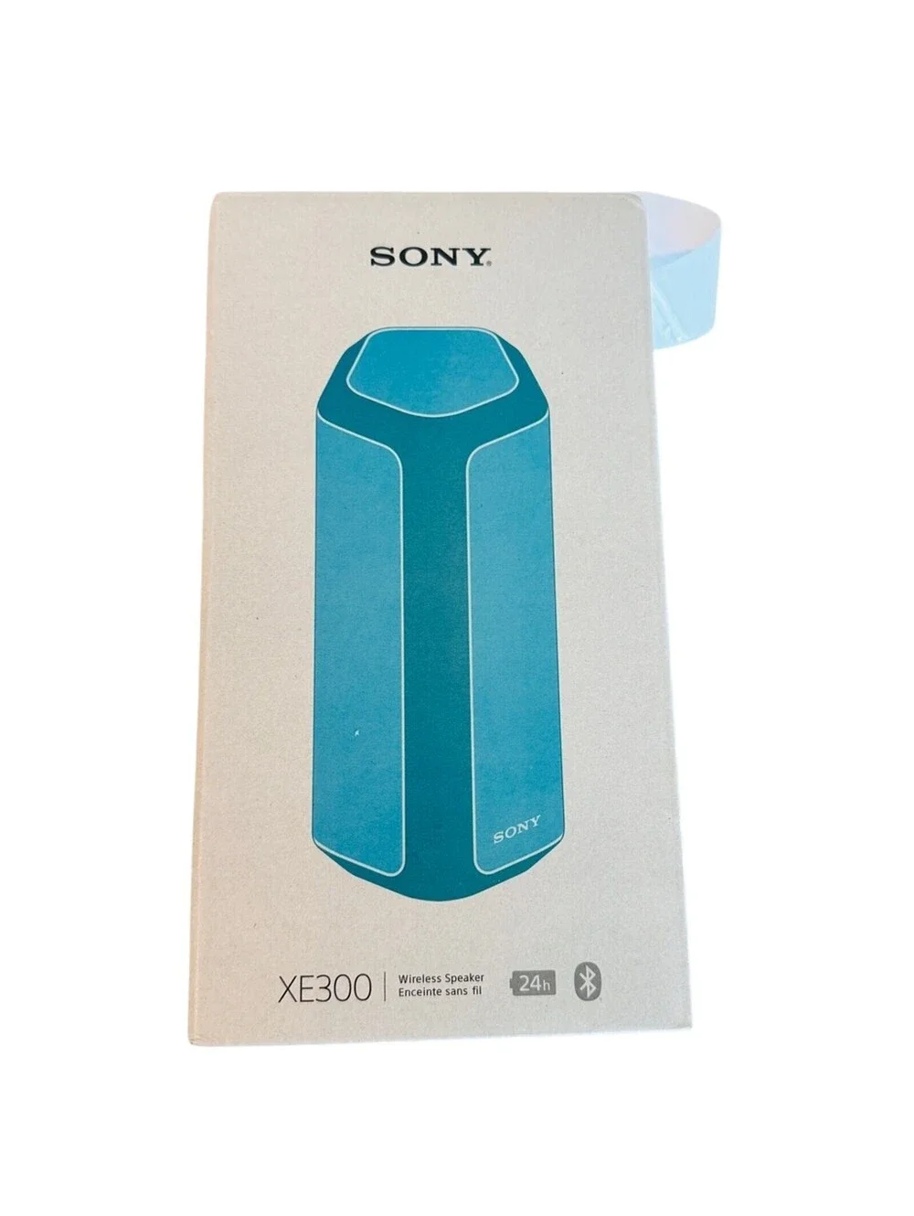 NEW SONY XE300 Portable Bluetooth Speaker Waterproof 25hr Battery Blue NIB